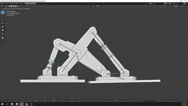 Manfred Frank Hinge rig with adjustable arm length in Blender смотреть онлайн