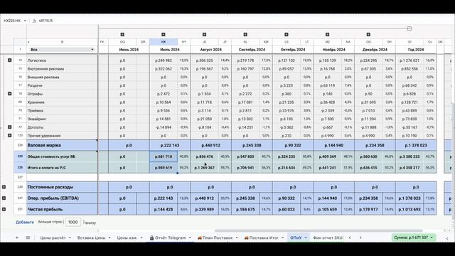 ОПиУ - автоматический отчет о прибылях и убытках Wildberries. смотреть онлайн