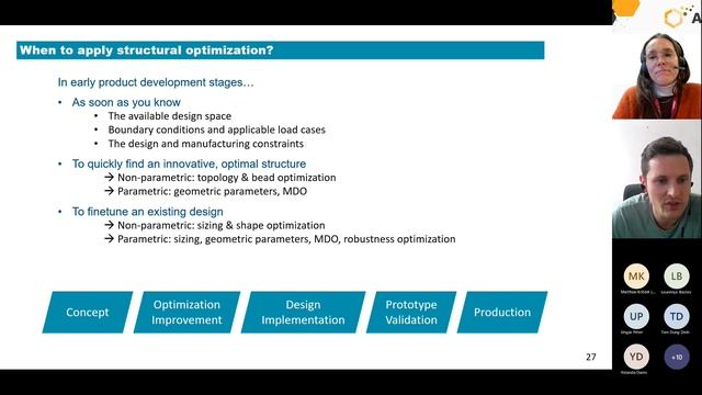WEBINAR Structural Optimization смотреть онлайн