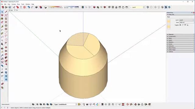 SketchUp Beginner Tutorials - Geometric Shapes смотреть онлайн