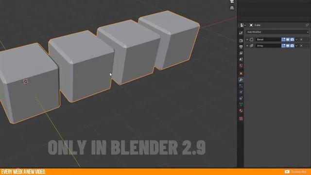 How to work with shortcuts in modifier panel | Blender 2.9 ALPHA | Tutorial смотреть онлайн
