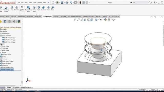 All methods to get Core & Cavity in solidworks смотреть онлайн