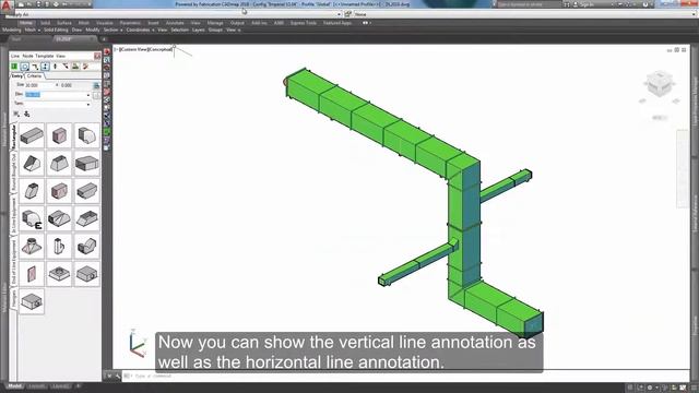 MEP Fabrication 2018 New Feature - Vertical Design Line Annotation Visibility смотреть онлайн