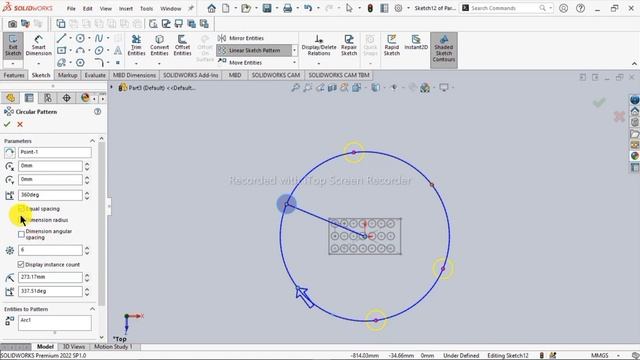 SolidWorks Tutorial in Urdu/Hindi 19.Circular Sketch Pattern смотреть онлайн