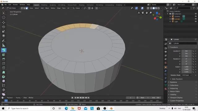 Extrude in Blender 2 8 Tutorial in Hindi Part2 смотреть онлайн