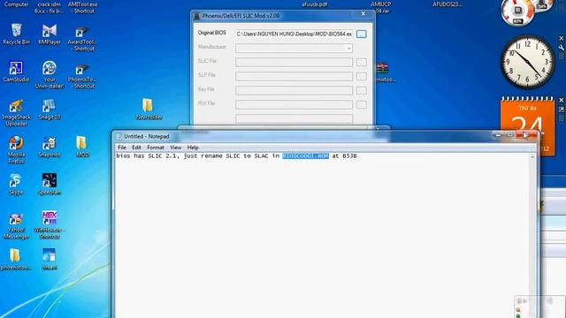 SLIC to SLAC Win7 ACER AS7552G смотреть онлайн
