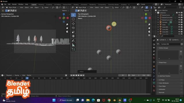 Train animation in blender | Blender 3d in tamil | 3d text animation | Blender Beginner tamil смотреть онлайн
