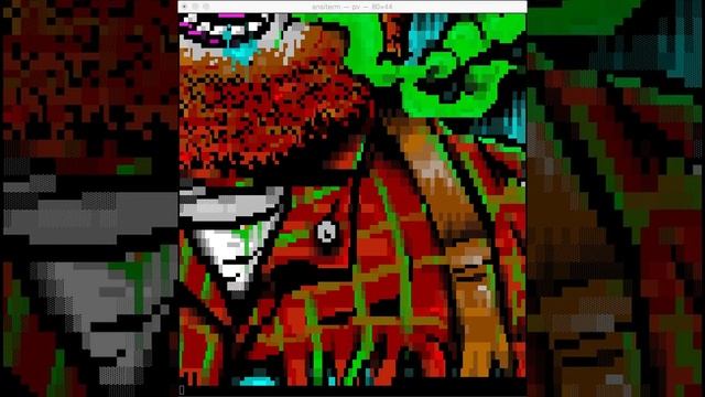 Scrolling ANSI Art - World's Largest - with Tracker music смотреть онлайн