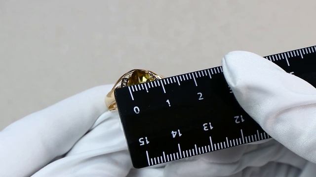 Золотое кольцо Александра с фианитом и цитрином кл2785-6ск-ш смотреть онлайн