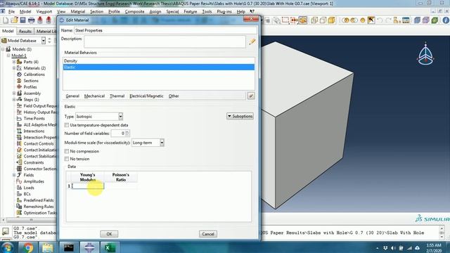 How to Define Steel Properties in ABAQUS 6.14 смотреть онлайн