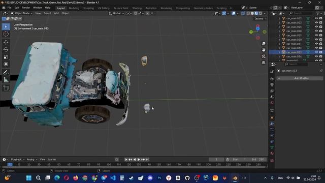 Austin truck to 3D retrod [timelaps] смотреть онлайн