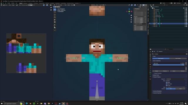 Blender MC Rigging Tutorial Part 2 - Arms смотреть онлайн