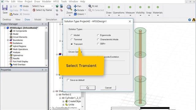 How to Examine TDR of coaxial cable with HFSS Transient Simulation смотреть онлайн