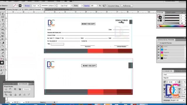 How to make a Money Receipt in illustrator-Graphics Corner смотреть онлайн