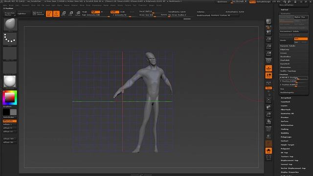 ZBrush tutorial - Make asymmetric model symmetrical смотреть онлайн