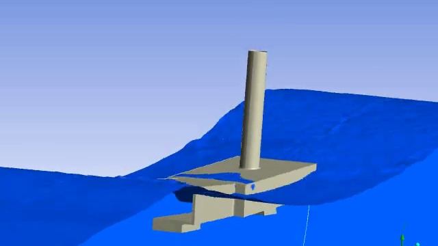 OWEL CFD Modelling - Free Surface, Water Waves, 3 DoF, Rigid Body Motion смотреть онлайн