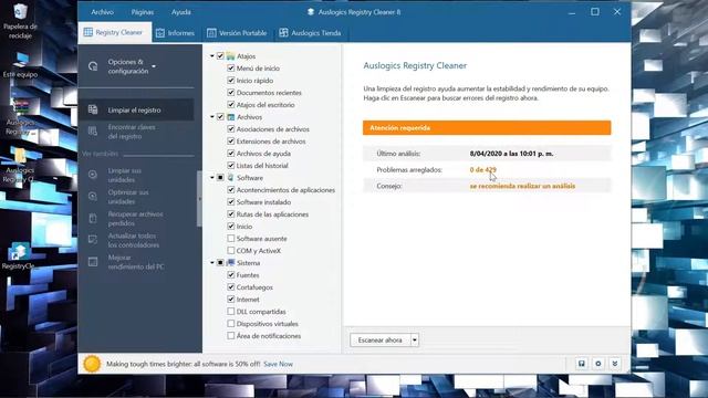 Descargar e instalar Auslogics Registry Cleaner Pro Versión 8 2 0 FULL + PORTABLE смотреть онлайн