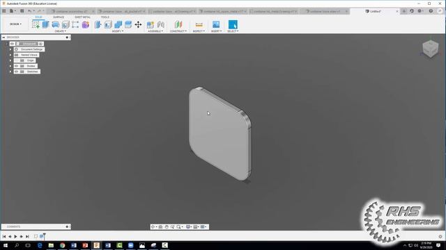 Designing an Aluminum 6061 Container with Fusion 360 смотреть онлайн