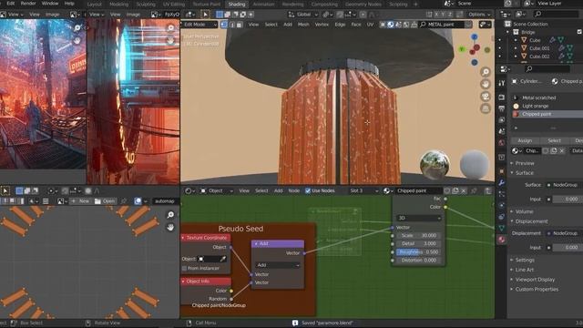 Creating Sci-Fi Environment in Blender 3.0 Timelapse смотреть онлайн