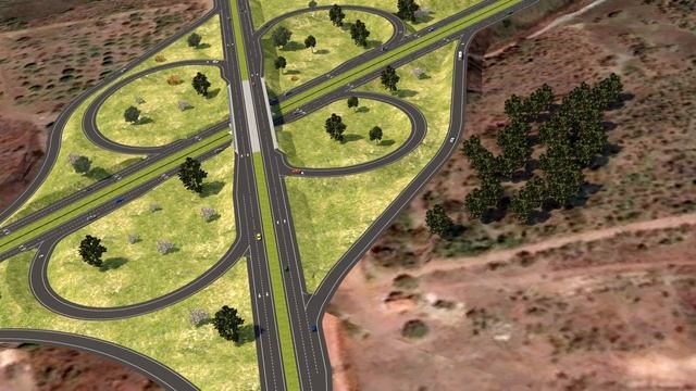 TREVO RODOVIARIO - INFRAWORS; CIVIL 3D; 3DS MAX смотреть онлайн
