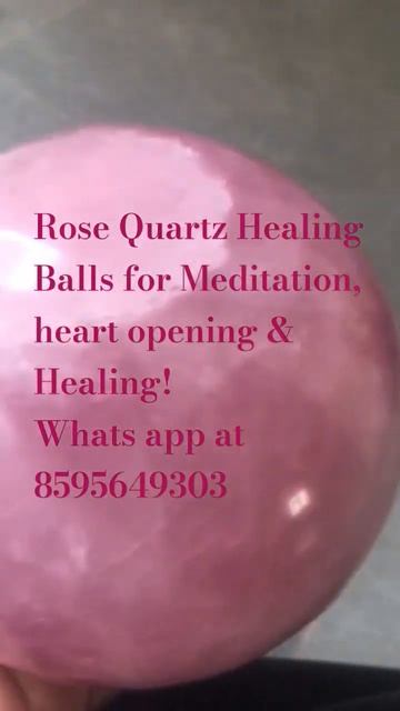 What is the benefit of pink crystal ball? | love heart opening healing #healing #rosequartz #shorts смотреть онлайн