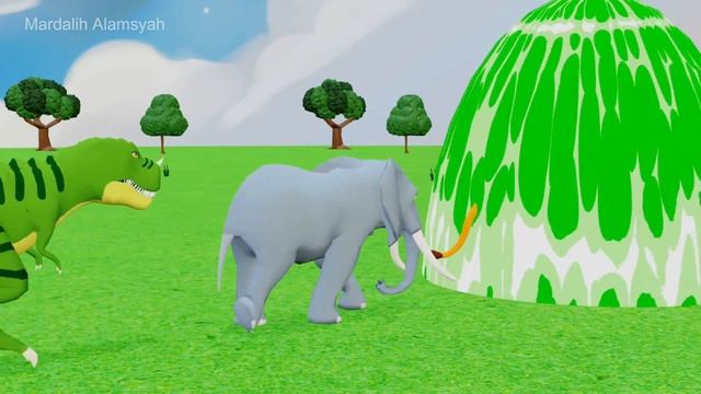 Paint and animals gorilla, Elephant, Duck Cartoon, Lion, Cow Fountain Crossing Wild Animals Game смотреть онлайн