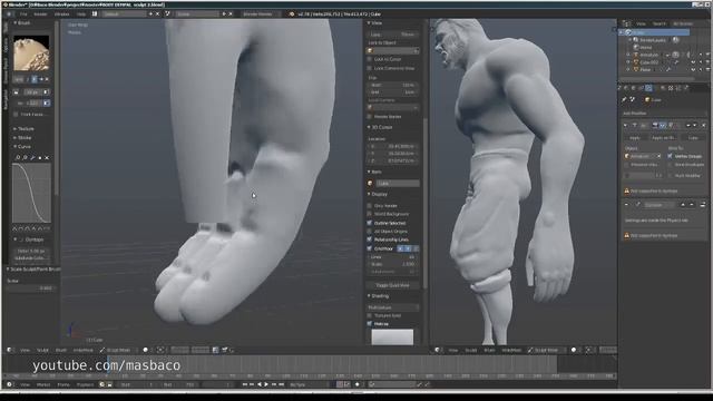 speed sculpting to low poly character blender 2.78 [modvlogs] смотреть онлайн