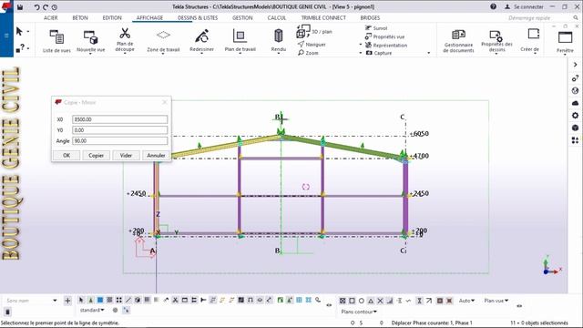 05 Création des cornières de contreventement sur Tekla Structures 2019i смотреть онлайн