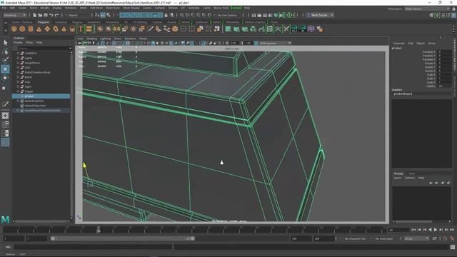 Maya/Zbrush HardSurface 15 Modeling Back Spring Area Time-Lapse смотреть онлайн