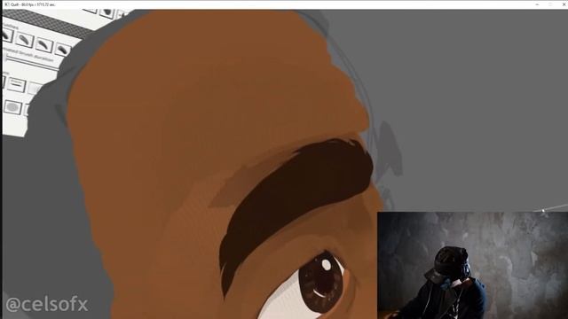 Painting a character's face in quill vr - time-lapse + render смотреть онлайн
