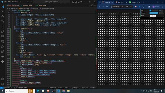Using Three.js Particles, Custom Shaders (GLSL) To Beautifully Display Images & Videos смотреть онлайн