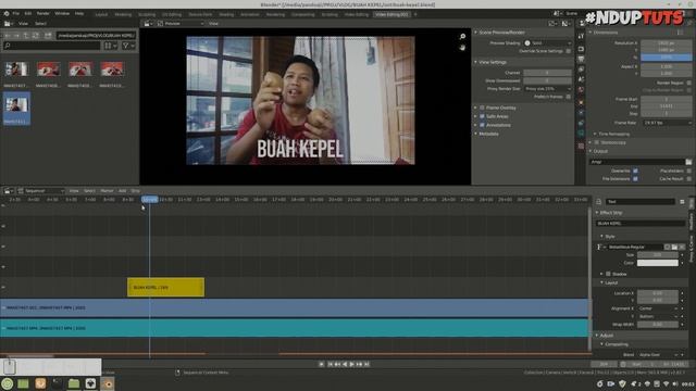 Tutorial Editing Video Dasar Menggunakan Blender Video Sequence Editor смотреть онлайн