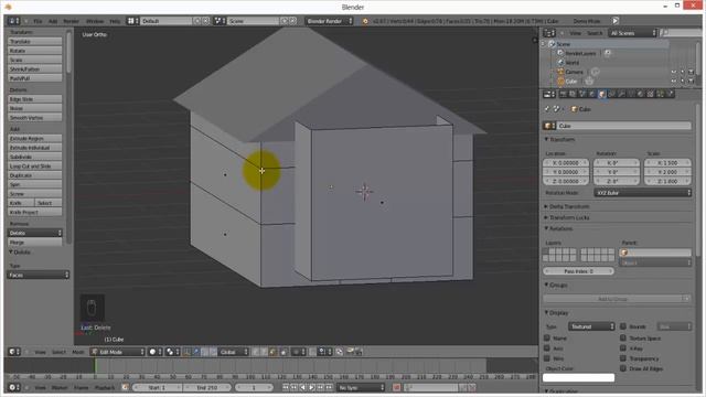 Blender 2.67 Navigation Intro and Introduction to modeling смотреть онлайн