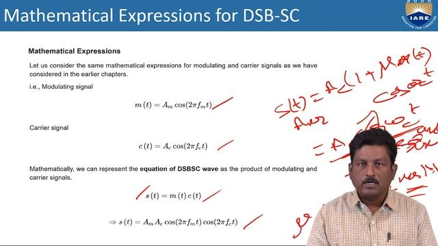 DSBSC | Time Domain and Frequency Domain Description by Dr. P Munaswamy смотреть онлайн