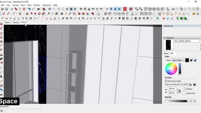 Complete Bathroom Interior Design in Sketchup with Vray | Vray 5 render | смотреть онлайн