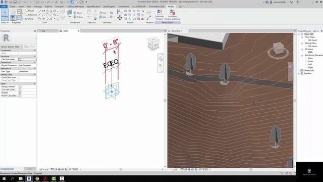 04 Revit Adaptive Component Mass 2pt AC Stair Tread Placement смотреть онлайн
