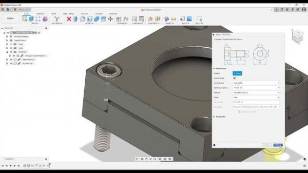 Fusion 360 - Insert Fasteners