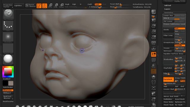 baby with halloween costume in zBrush - part1 - head смотреть онлайн
