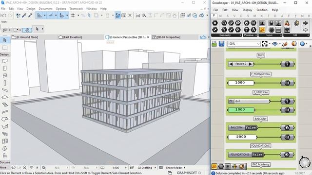 ARCHICAD GRASSHOPPER GEBÄUDE OPTIMIERUNG смотреть онлайн