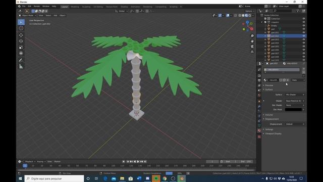 Como criar um coqueiro de logo no Mecabricks e utilizando o modificador "curve" no Blender 3D смотреть онлайн