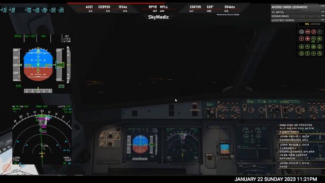 X-Plane 11 + VATSIM | Caticlan to Manila | Ceb920 | Toliss A321 | LiveATC RPLL Tower смотреть онлайн
