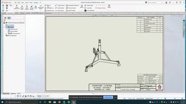 Parts List and Balloons on Solidworks Assemblies смотреть онлайн