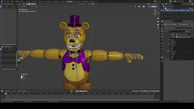 simple IK rig Blender tutorial смотреть онлайн