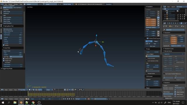 [blender][addon] VicTools Spring Bone 彈性骨骼外挂 смотреть онлайн