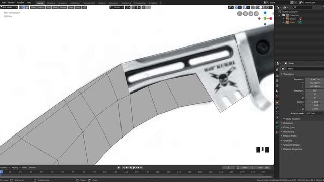 Creating a Kukri in blender and substance painter #1:Blocking the base mesh смотреть онлайн