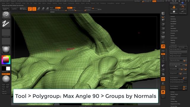 How to fix flipped normal polygons in Zbrush? смотреть онлайн