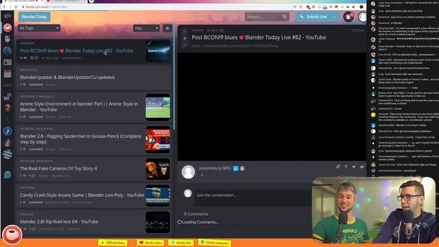 Post BCON19 blues ❤️ Blender Today Live #82 смотреть онлайн