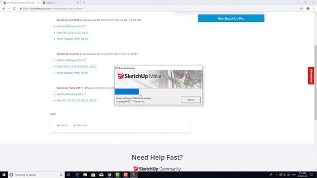 Installing SketchUP Make 2017 смотреть онлайн