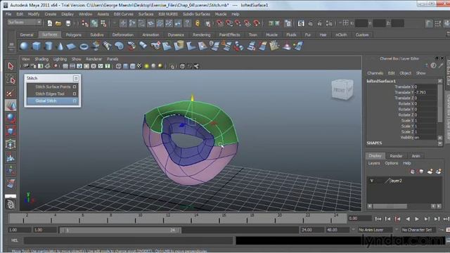 0415 Stitching NURBS surfaces смотреть онлайн