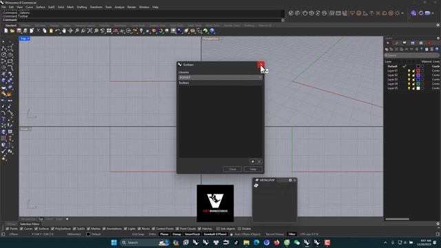 RHINOCEROS 8 - POPUP TẠO, LƯU VÀ THAY ĐỔI #rhino3d  #rhinoceros3d #rhino3dViet